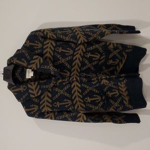 OBEY Heavy Knit Cardigan Sweater sz M